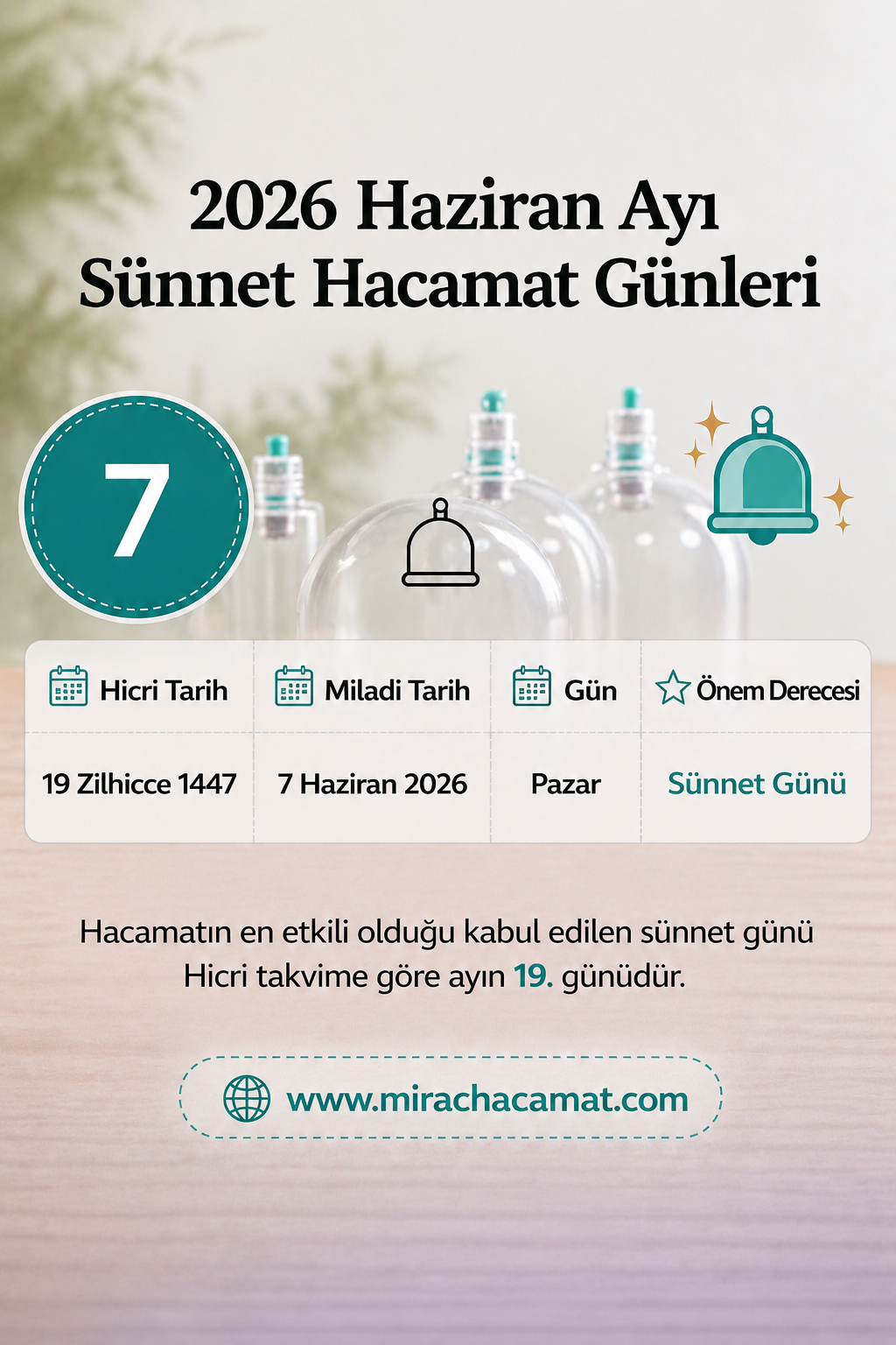 Haziran Ayı Hacamat Günleri 2026