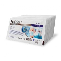 3 Katlı Tek Kullanımlık Maske Rol maske - 3
