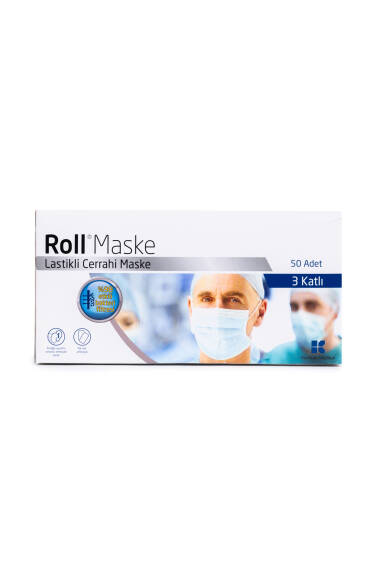 3 Katlı Tek Kullanımlık Maske Rol maske - 1