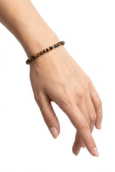 3 MM Tigerauge Naturstein Armband – Elegantes Energiearmband - 2