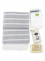 4-Piece Hammam and Bath Set – Traditional Bath & Personal Care Set - 