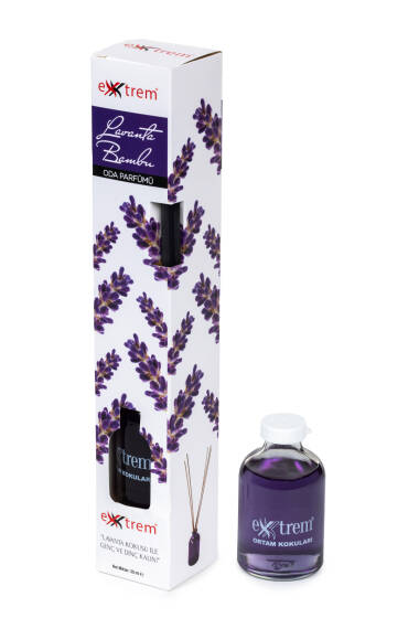 عطر الغرفة بعيدان الخيزران - لافندر 50 مل (زجاجة مستديرة) - 1