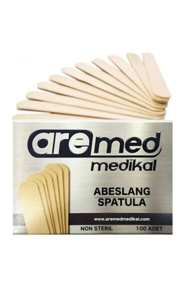 Abeslang en bois, bâtonnet de langue 100 pièces - Mirac