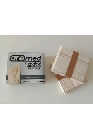 Abeslang Holz Zungenstäbchen 100 Stück - 5