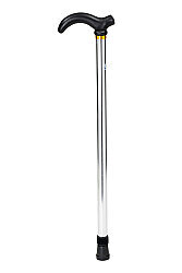 Adjustable Metal Walking Cane – Lightweight Support Cane with Non-Slip Base - 3