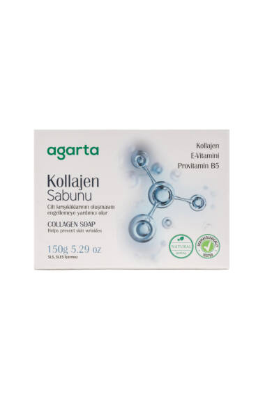 Agarta Natural Collagen Skin Care Soap 150 g – Herbal & Natural Soap - 1