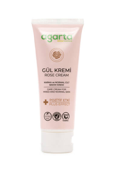 Agarta Natürliche Rosencreme 75 ml – Feuchtigkeitsspendende & Pflegende Hautcreme - 1