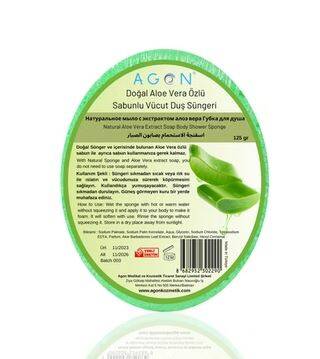 Aloe Vera Sabunlu Vücut Duş Süngeri - 7