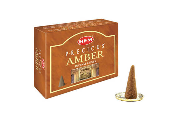 Amber Conical Incense - 1