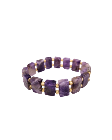 Amethyst Beaded Natural Stone Rolex Bracelet - 2