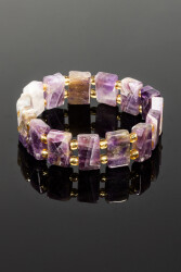 Amethyst Beaded Natural Stone Rolex Bracelet - 3