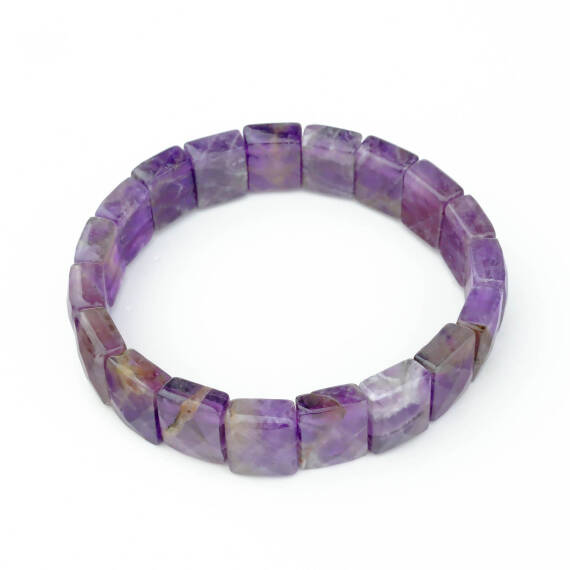 Amethyst Natural Stone Bracelet (Rectangle) - 3