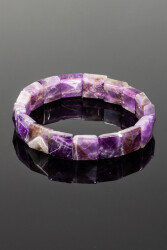 Amethyst Natural Stone Bracelet (Rectangle) - 5