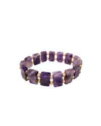 Amethyst Perlen Naturstein Rolex Armband - 2