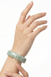 Aventurine Natural Stone Rolex Bracelet (Large) – Elegant & Bold Unisex Bracelet - 3