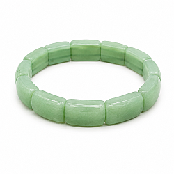 Aventurine Natural Stone Rolex Bracelet – Rectangular Cut Lucky Energy Stone Bracelet - 2
