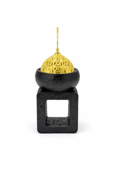 Black Domed Incense Burner - 1