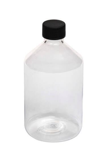 BLACK LIDDED CAP - 500 ML THICK PET BOTTLE - 2