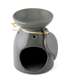 Blatt-Räuchergefäß - Grau - 2