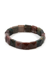 Bloodstone Natural Stone Rolex Bracelet (Square) - İpekyol
