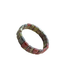 Bloodstone Natural Stone Rolex Bracelet (Square) - İpekyol