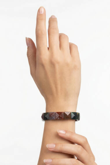 Blutstein Naturstein Rolex-Armband (Quadratisch) - 2