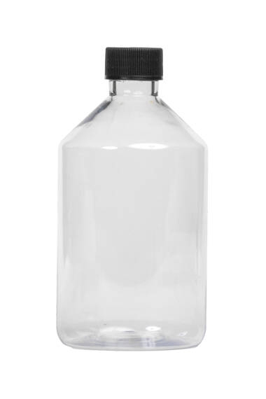 BOUTEILLE EN PET ÉPAIS À COUVERCLE NOIR - 500 ML - 3