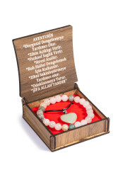 Boxed Aventurine Stone Necklace and Bracelet Set - 