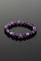 Bracelet en pierre naturelle Améthyste : - 3