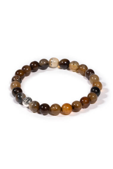 Bracelet en Pierre Naturelle d’Agate - 1