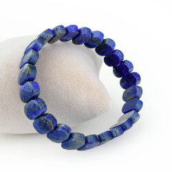 Bracelet en Pierre Naturelle de Lapis-Lazuli (Ovale) - 2