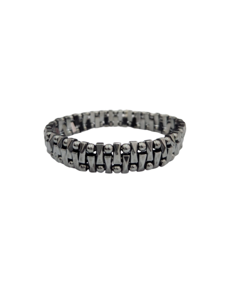 Bracelet en Pierre Naturelle d’Hématite (Perlé) - 2