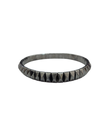 Bracelet en Pierre Naturelle d’Hématite (Pyramide) - 2