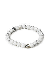 Bracelet en Pierre Naturelle Howlite - İpekyol