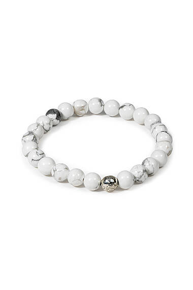 Bracelet en Pierre Naturelle Howlite - 1
