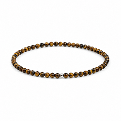 Bracelet en Pierre Naturelle Œil de Tigre 3 MM – Bracelet Élégant Énergétique - 