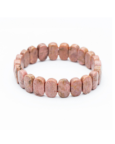Bracelet Rolex en Pierre Naturelle de Rhodonite (Ovale) - 2