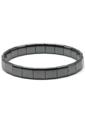 Bracelet Rolex en Pierre Naturelle d’Hématite (Carré Moyen) – Bracelet Unisexe Élégant - 2