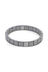 Bracelet Rolex en Pierre Naturelle d’Hématite (Carré Moyen) – Bracelet Unisexe Élégant - İpekyol