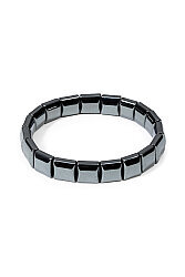 Bracelet Rolex en Pierre Naturelle d’Hématite (Grand Carré) – Bracelet Unisexe Audacieux - İpekyol