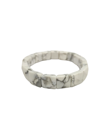 Bracelet Rolex en Pierre Naturelle Howlite - 1