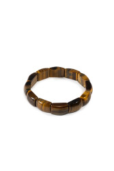 Bracelet Rolex en pierre naturelle Œil de Tigre (Rectangulaire) - İpekyol