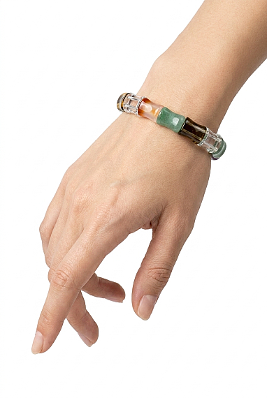 Bracelet Rolex en Pierres Naturelles Chakra (Rectangulaire) – Bracelet Unisexe Coloré - 2