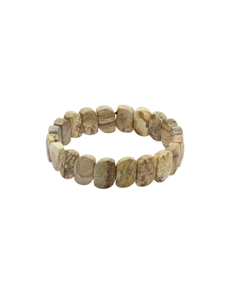 Brauner Jaspis Naturstein Rolex-Armband – Natürliches Unisex-Armband - 2