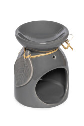 Brûleur d’Encens Feuille - Gris - 1
