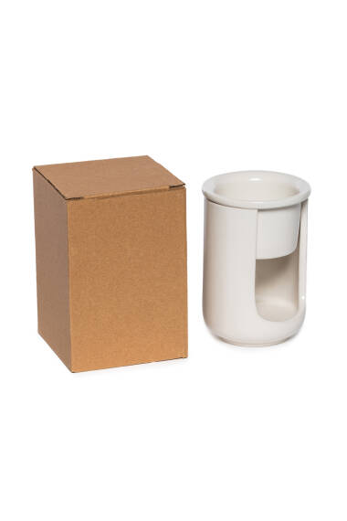 Brûleur d’Encens Long Bol - Blanc - 3