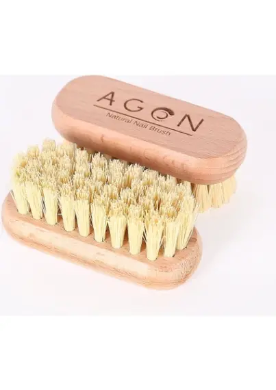 Brosse de soin des ongles en poils naturels avec manche en bois - 3