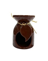 مبخرة على شكل ورقة – بني - 2