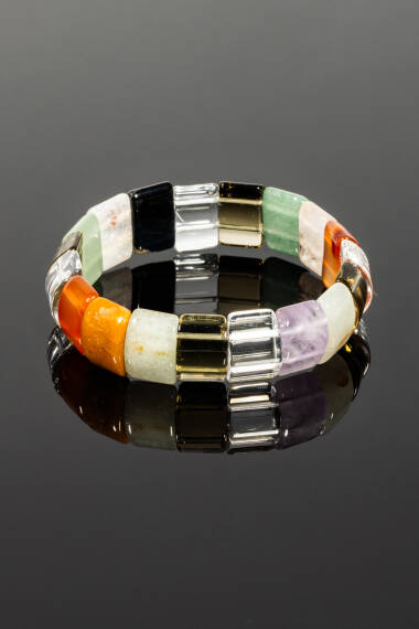 Çakra Doğal Taş Rolex Bileklik - 3