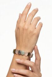 Chakra Naturstein Rolex-Armband im Waben-Design – Farbiges Unisex-Armband - 3